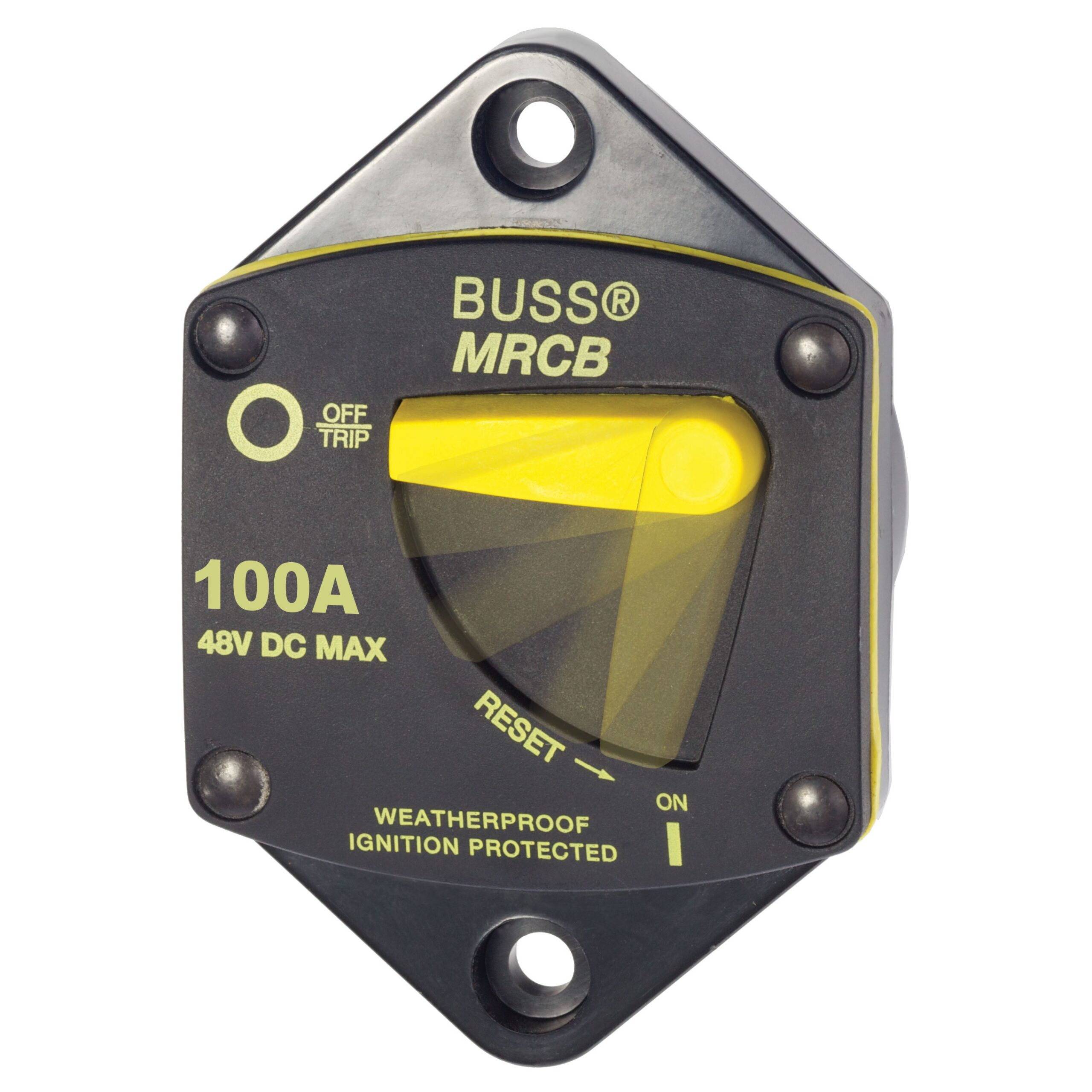 Eaton Bussmann 187 Series Marine-Rated Panel Mount Circuit Breaker - 100A
