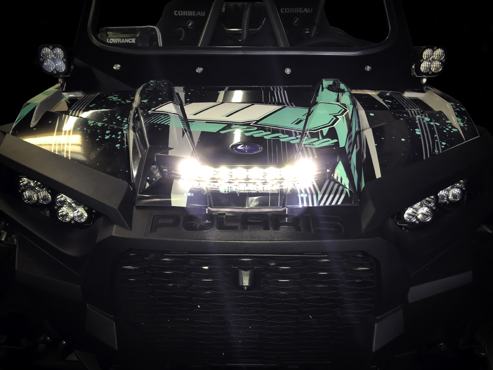 Polaris RZR Turbo XP 16-18 Hood Scoop Kit Baja Designs - Image 2