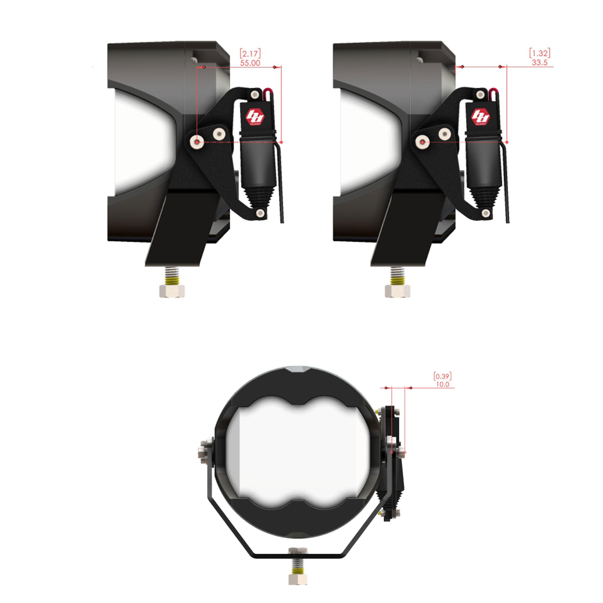 Reflex Light Actuator Kit LP4/LP6/LP9/XL-M Housing Baja Designs - Image 3